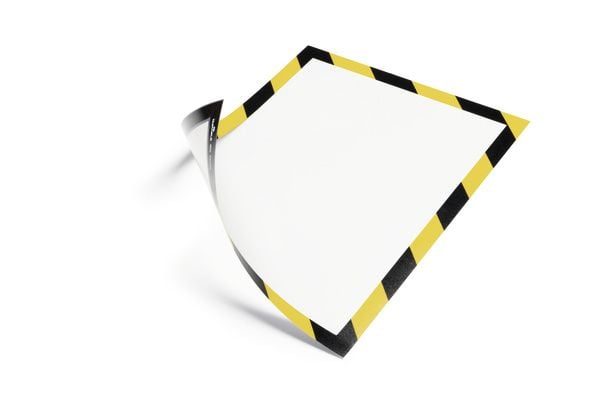 Durable 4945-130, A4, Svart, Gul, 5 styck