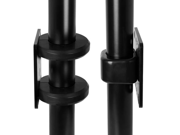 B-Tech BT8390, Alusta, Musta, Terästä, Seinä, 140 mm, 5 mm