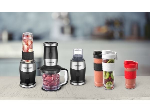 Concept SM3390, Upotettava sekoitin, 1,2 L, Syke-toiminto, Jäänmurskaus, 1 m, 700 W