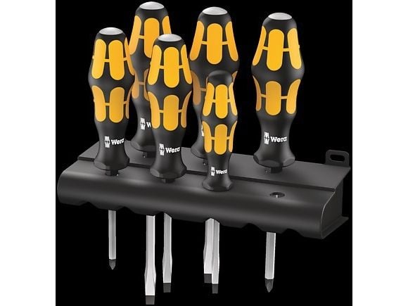 Wera Wera skrutrekkersett 932/6 Rack Phillips spor