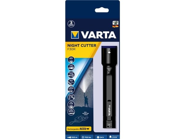 Varta NIGHT CUTTER F30R - Lommelykt - LED - 4-modus - 7 W