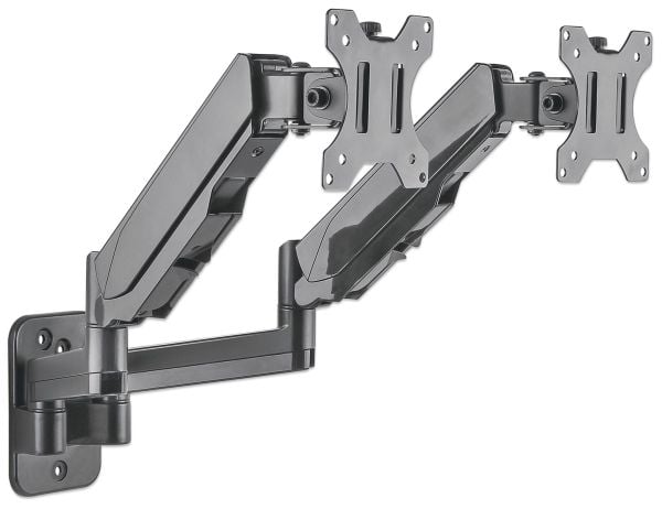 Manhattan 461627, 8 kg, 43,2 cm (17"), 81,3 cm (32"), 75 x 75 mm, 100 x 100 mm, Svart
