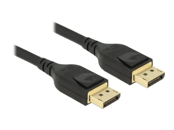 DeLOCK - DisplayPort-kabel - DisplayPort (M) til DisplayPort (M) - DisplayPort 1.4 - 5.0m - 8K-støtte - Svart (85663)
