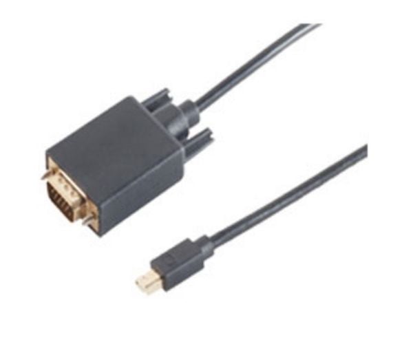 shiverpeaks BS10-54025, 1 m, VGA (D-Sub), Mini DisplayPort, Hankjønn, Hankjønn, Gull