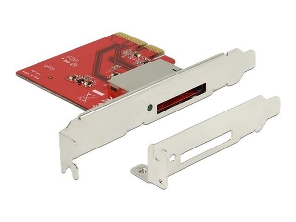 Delock PCI Express > 1x external CFexpress slot - Kortleser (CF) - PCI Express x4 3.0