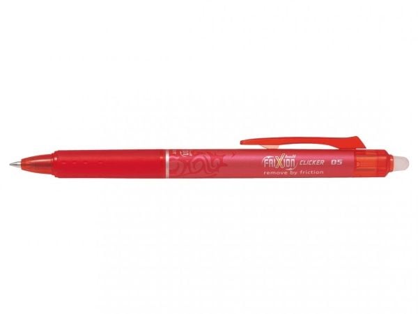 Rollerpen Pilot Frixion Clicker m/tryk 0.5 mm rød (stk.)
