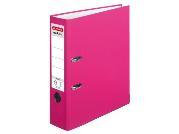 Herlitz maX.file, A4, D-ring, Oppbevaring, Polypropylen (PP), Rosa