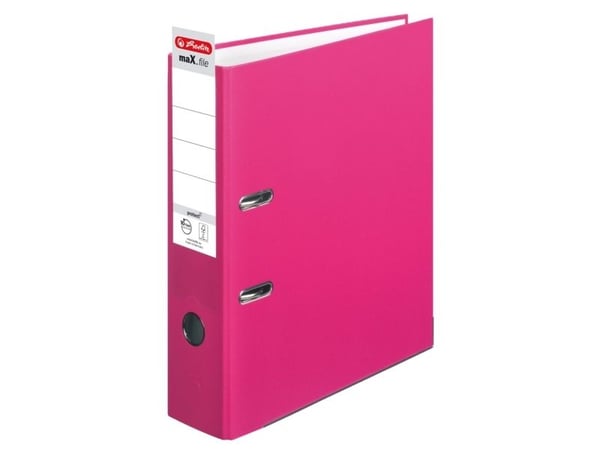 Herlitz maX.file, A4, D-ring, Oppbevaring, Polypropylen (PP), Rosa