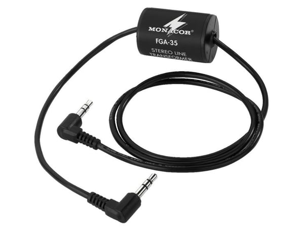 Monacor FGA-35, 20 - 30000 Hz, 20000 ohm (O), 20000 ohm (O), 0,01%, Sort, 24 mm