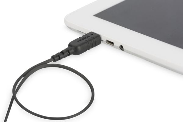 DIGITUS HDMI High Speed Connection Cable - HDMI-kaapeli - HDMI uros - mini HDMI uros - 2 m - kaksoissuojattu - musta - muotoiltu, aktiivinen