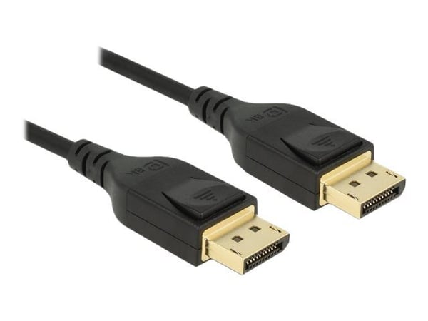 Delock DisplayPort-kaapeli 8K 60 Hz 1 m DP 8K sertifioitu (85658)