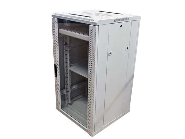 ALLNET ALL-SNB61222BDgrau, 22U, 500 kg, Justerbare bein, Forbedret kabelføring, 80 kg, Grå
