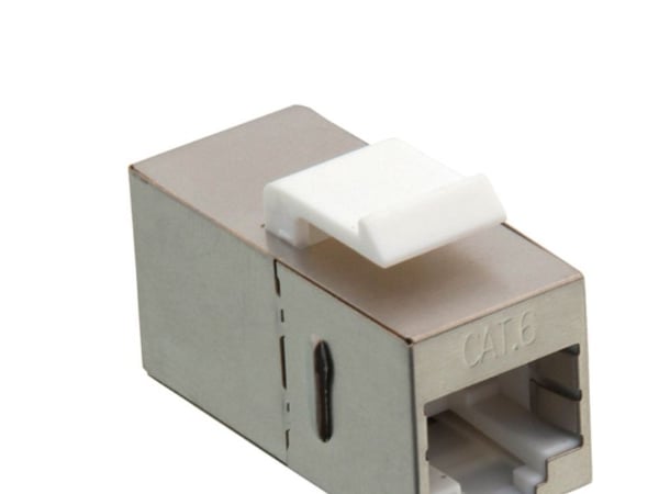Value RJ-45 Keystone Modular Coupler, Cat.6, shielded, Metall
