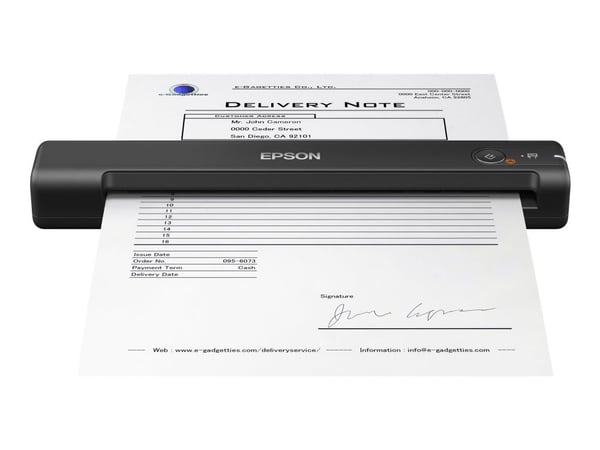 Epson WorkForce ES-50 - Skanneri paperinsyötöllä - Kosketuskuvakenno (CIS) - A4 - 600 dpi x 600 dpi - jopa 300 skannausta päivässä - USB 2.0