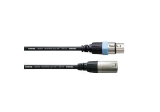 Cordial CCM 0,5 m XLR forbindelseskabel [1x XLR-tilkobling - 1x XLR-plugg] svart