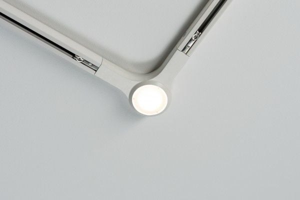 Paulmann 954.86, Spotlight på skinne, 1 ampuller, LED, 2700 K, 420 lm, Hvit