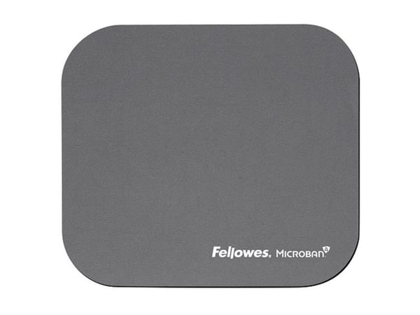 Fellowes Mouse Pad with Microban Protection - Musmatta - matt silver