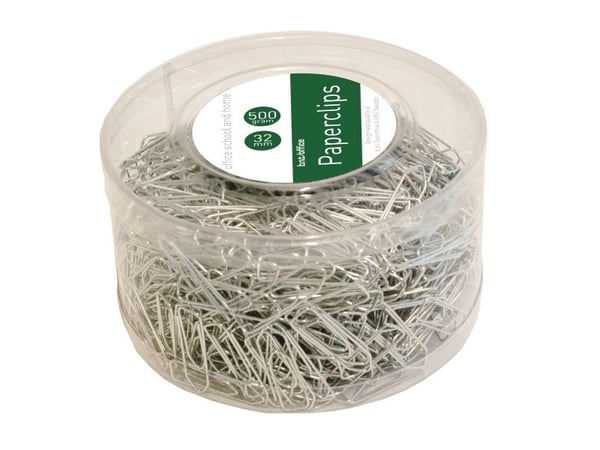 Papirclips 32 mm 500g