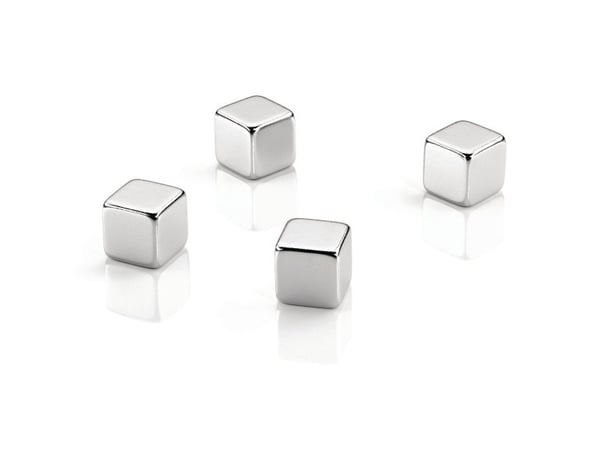 Dahle 95900, Whiteboard-magnet, Sølv, 10 mm, 10 mm, 10 mm, 4 stykker