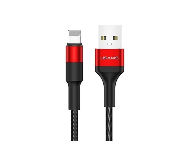 USB-kabel USAMS USB-A til Lightning 1,2 m rød (SJ220IP02)