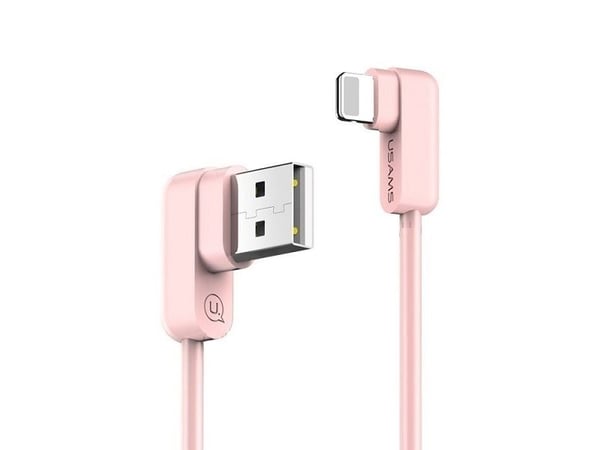 Usams USB-A - Lightning USB-kabel 1,2 m rosa (IPUSBCY03)