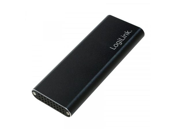 LogiLink UA0314, SSD-kabinett, M.2, SATA, 10 Gbit/s, USB-tilkobling, Sort