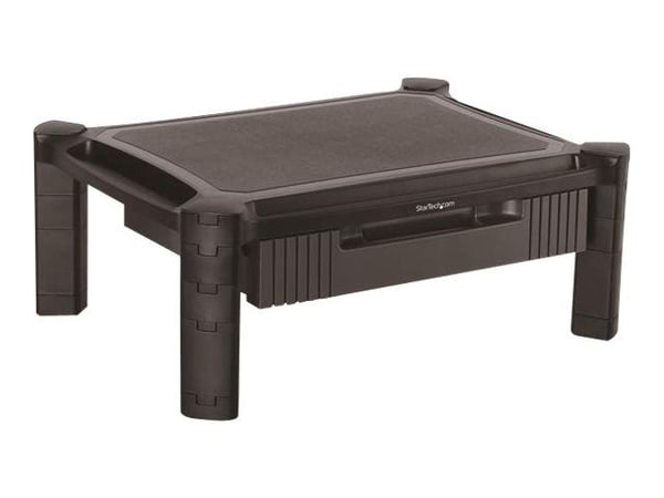 Startech Adjustable Monitor Riser - Drawer - Monitors up to 32"- Adjustable Height - Monitor Stand - Computer Monitor Riser (MONSTADJD) - Stativ (s...
