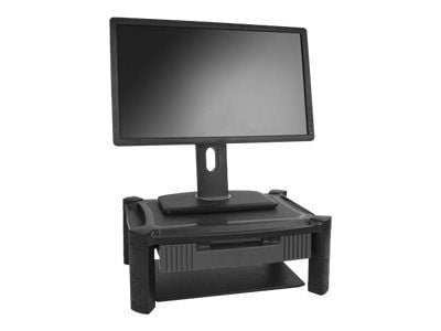 Startech Adjustable Monitor Riser - Drawer - Monitors up to 32"- Adjustable Height - Monitor Stand - Computer Monitor Riser (MONSTADJD) - Stativ (s...