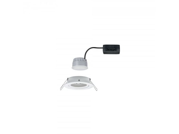 Paulmann 934.84, Innsunket spotlight, 1 ampuller, LED, 2700 K, 460 lm, Hvit