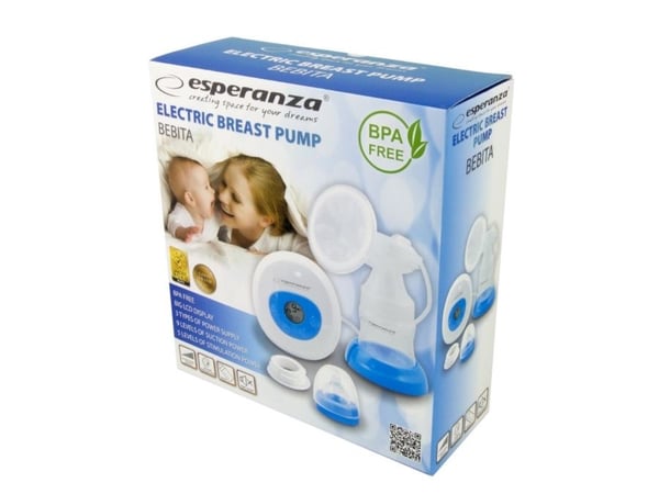 Esperanza BEBITA - Breast pump - sladdlös - blå
