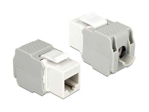 DeLOCK 86341, Valkoinen, RJ-45, LSA