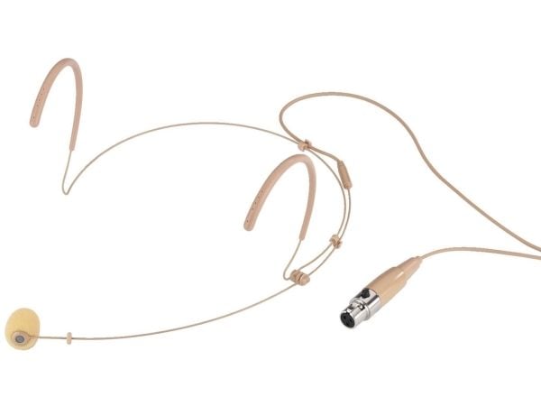 Monacor HSE-132/SK, 50 - 16000 Hz, 2000 O, Koblet med ledninger (ikke trådløs), Mini XLR (3-pin), Beige, DC