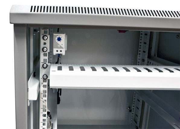 ALLNET ALL-SNB61242BDGrau, 42U, 500 kg, Justerbare bein, Forbedret kabelføring, 135,5 kg, Grå