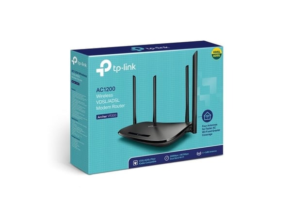 TP-Link Archer VR300 - Wireless Router / DSL-modem - 4-port switch - 10/100 ports - 802.11a/b/g/n/ac - Dual Band