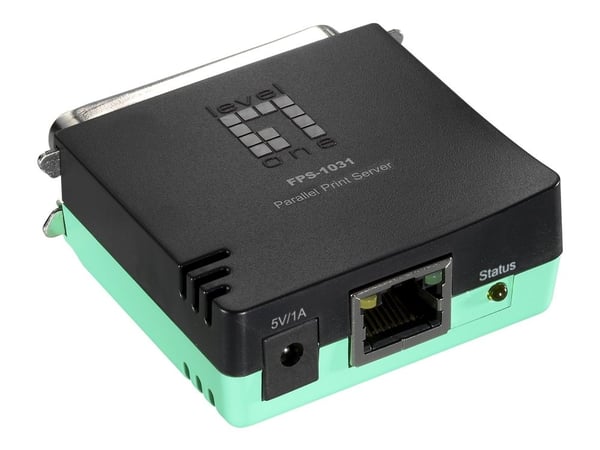 LevelOne FPS-1031 - Skriverserver - parallell - 10/100 Ethernet