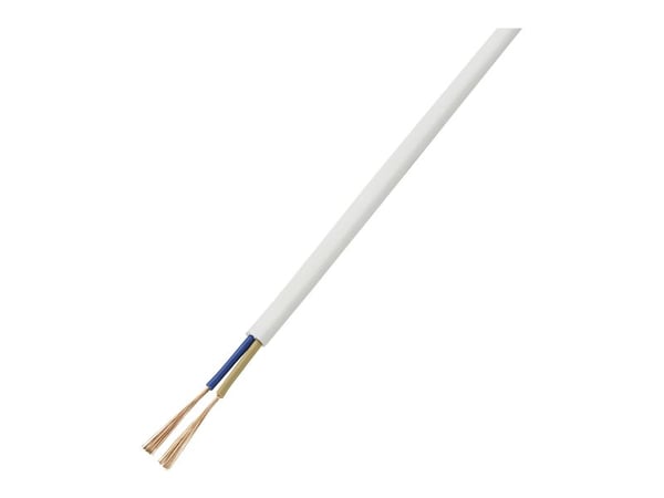 TRU COMPONENTS 1566996 Liitäntäkaapeli 2 x 0,75 mm² Valkoinen 10 m