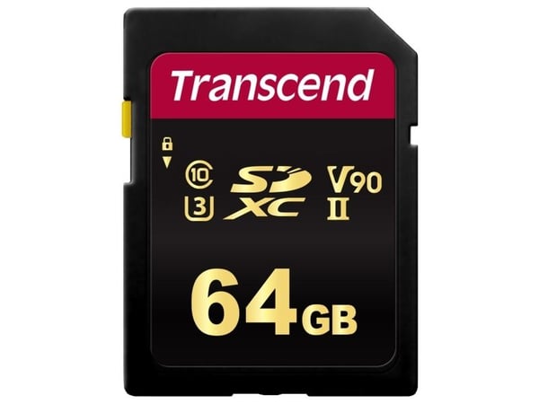 Transcend 700S - Flash-minneskort - 64 GB - Video Class V90 / UHS-II U3 / Class10 - SDXC UHS-II