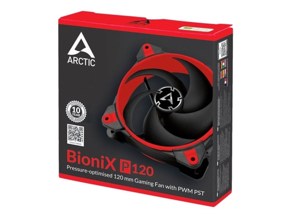 ARCTIC BioniX P120 - Kabinettvifte - 120 mm - rød