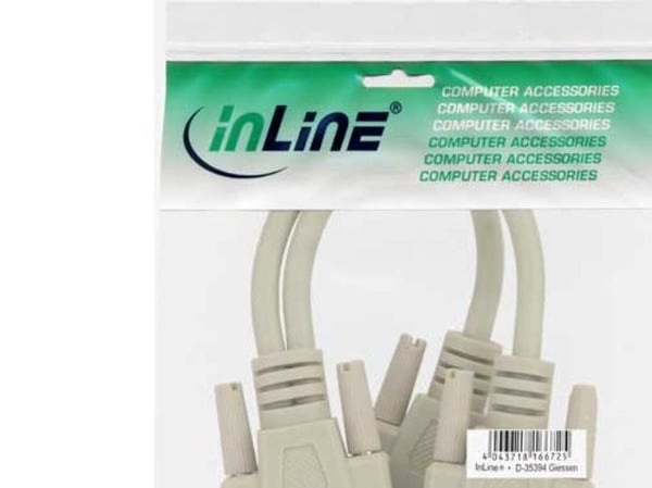 InLine 4043718102129, 0,2 m, VGA, 2x VGA, Hankjønn, Hunkjønn, Beige