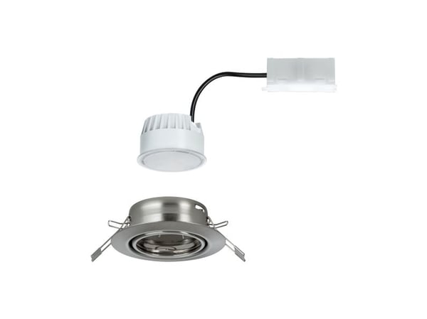 Paulmann 934.14, 1 ampuller, LED, 3000 K, 465 lm, Metallisk