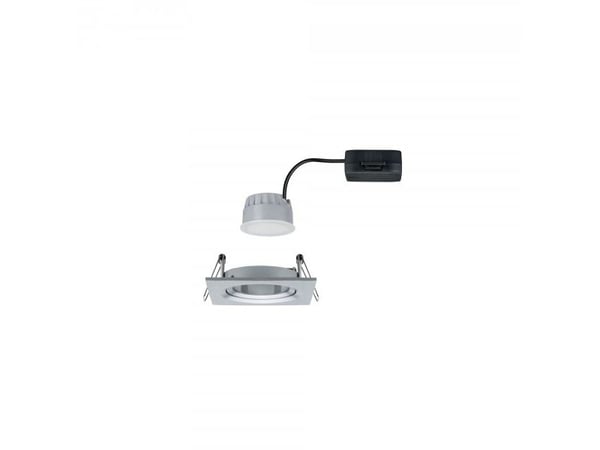 Paulmann 934.91, Innsunket spotlight, 1 ampuller, LED, 2700 K, 460 lm, Aluminium