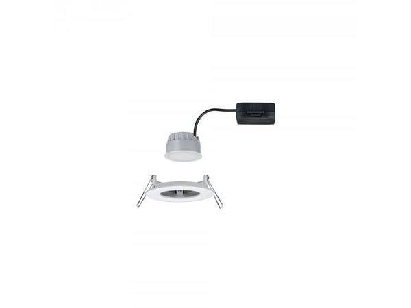 Paulmann 934.95, Innsunket spotlight, 1 ampuller, LED, 2700 K, 460 lm, Hvit
