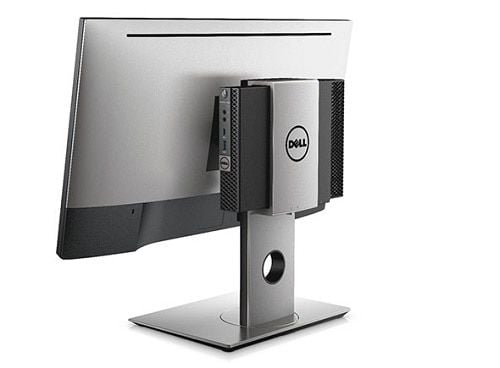 Dell Micro Form Factor All-in-One Stand MFS18 - Stativ - for monitor / mini-PC - skjermstørrelse: 19"-27" - monteringsgrensesnitt: 100 x 100 mm - s...