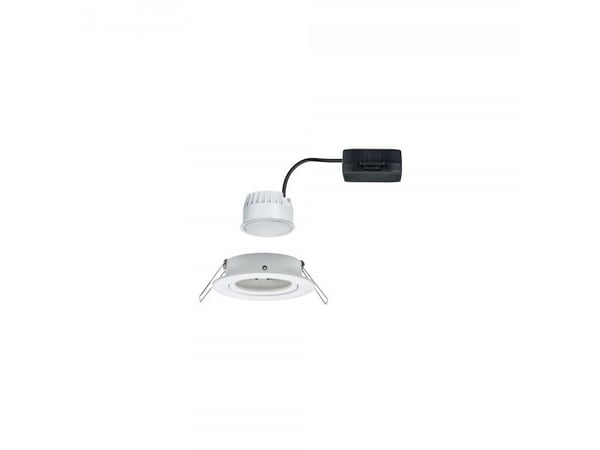 Paulmann 934.48, Innsunket spotlight, 1 ampuller, LED, 2700 K, 650 lm, Hvit