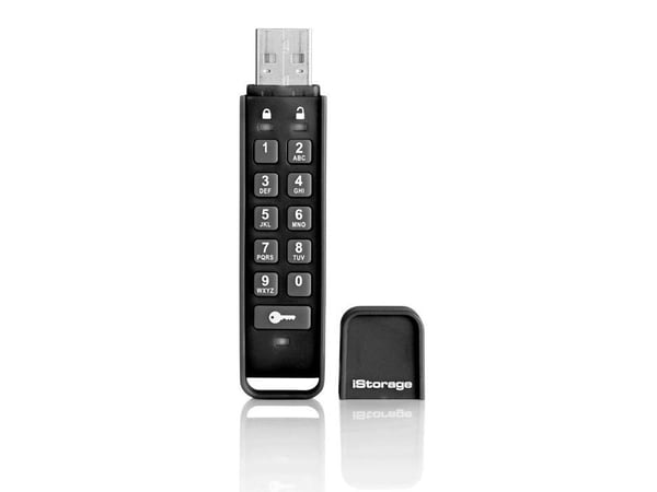 iStorage datAshur Personal2 - USB-flashstasjon - kryptert - 8 GB - USB 3.0