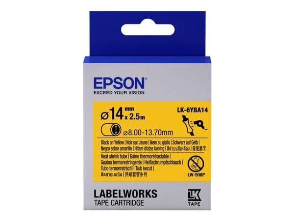 TAPE - LK-6YBA14 HST BLK YELL D14/2,5