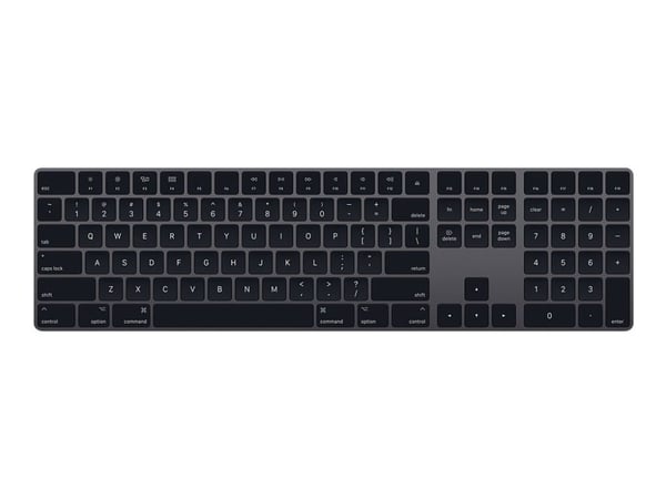 Apple Magic Keyboard, Full-size (100%), Langaton, Bluetooth, Kalvokytkin, QWERTY, Harmaa