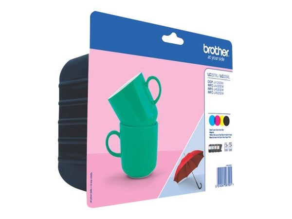 Brother LC227XL/225XL - 4 pakker - sort, gul, cyan, magenta - original - blækpatron - for Brother DCP-J4120DW, MFC-J4420DW, MFC-J4620DW, MFC-J4625DW