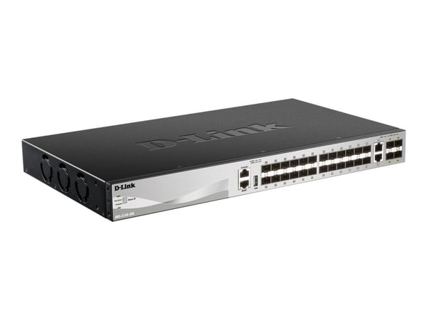 D-Link DGS 3130-30S - Kytkin - L3 Lite - Hallittu - 30 x SFP + 2 x 10 Gigabit Ethernet + 4 x 10 Gigabit SFP+