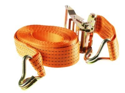 Lastestrop 2000 kg - 38mm x 6m - Orange m/skralde & J-krog - lastekapacitet 1000 kg Lastestrop 2000 kg - 38mm x 6m - Orange m/skralde & J-krog - lastekapacitet 1000 kg